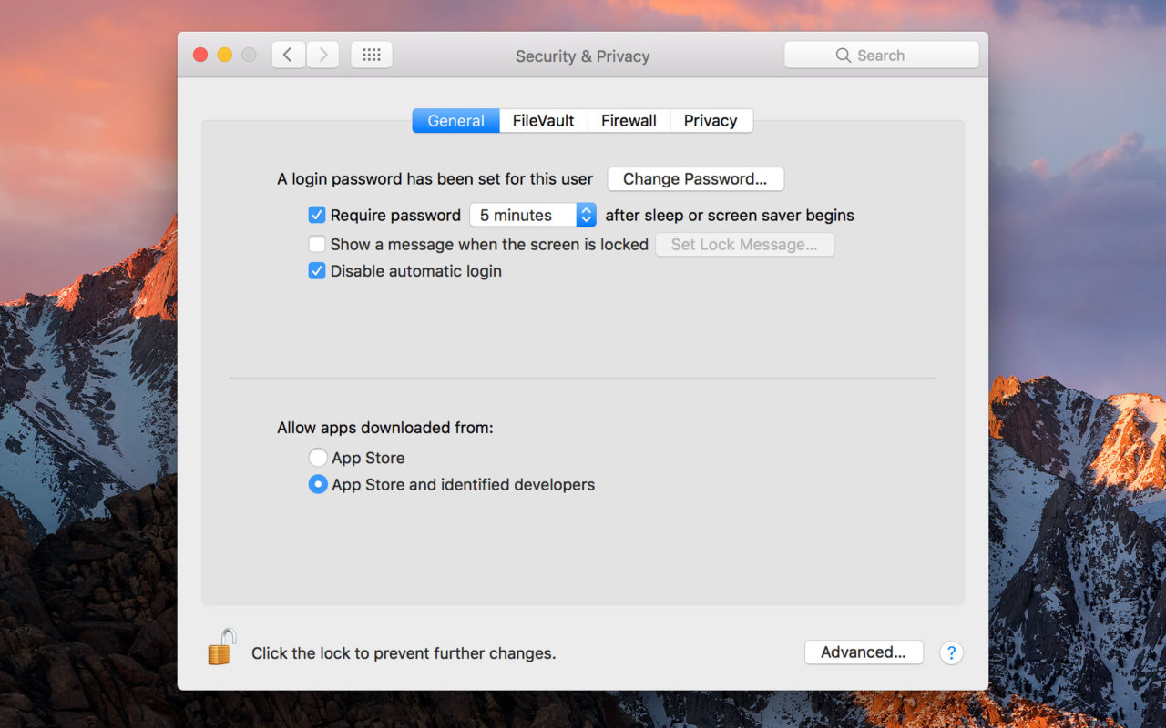 System preferences allow apps mac